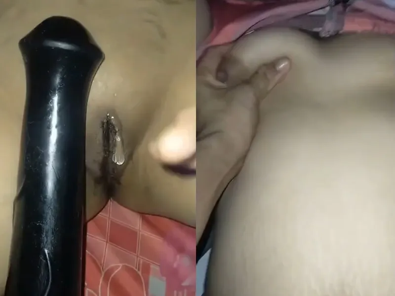 Cô bạn gái xinh tươi vú to bướm múp tự sướng bằng sextoy cực sướng